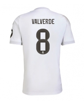 Real Madrid Federico Valverde #8 Maglia Gara Casa Repliche 2025-26 Maniche Corte Real Madrid Federico Valverde #8 Maglia Gara Casa Repliche 2025-26 Maniche Corte